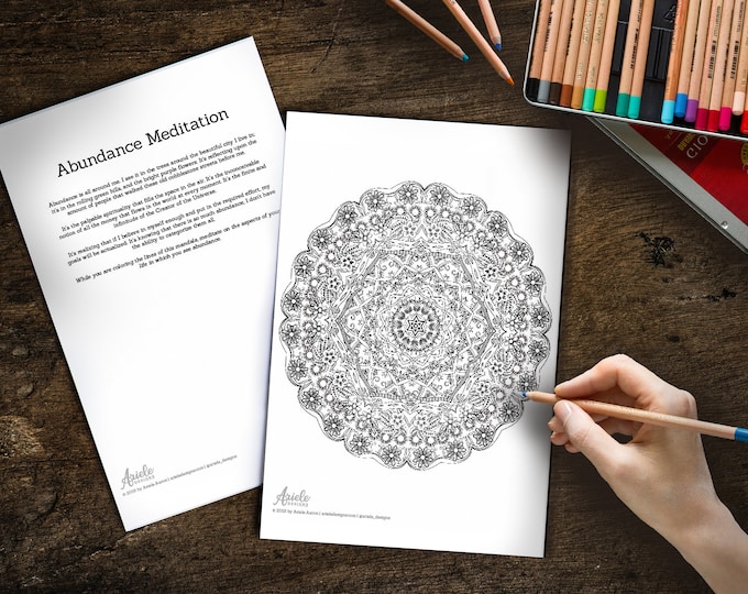 Kabbalah Sacred Geometry Symbols Coloring Book-jewish Spiritual ...