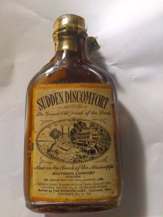 1950 S Whiskey Gag Bottle Sudden Discomfort Hilarious Etsy