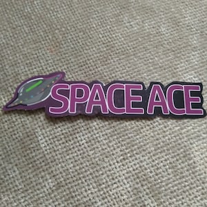 Space Ace - Pegatina asexual- Pegatina de orgullo as con temática espacial