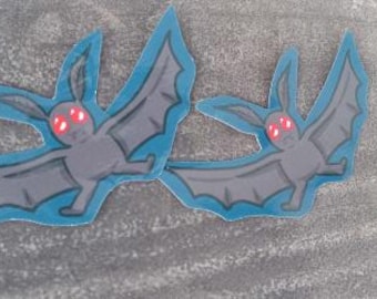 Cute Mothman Sticker -  Cryptid vinyl paper sticker of moth man, 3 inches wide