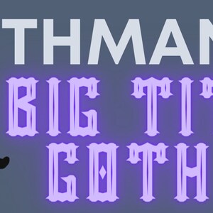 Mothman Kosmetiktasche – 'Mothman Is My Big Titty Goth GF' Aufdruck, 23,5x17cm, Aus Polyester, Maschinenwaschbar