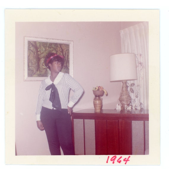 All Attitude Vintage Snapshot Profile of Black Woman With 