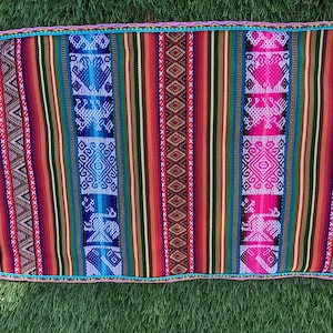 Shaman Altar Cloth, Andean Manta Ritual Ceremonial Cloth 45x29.5cm