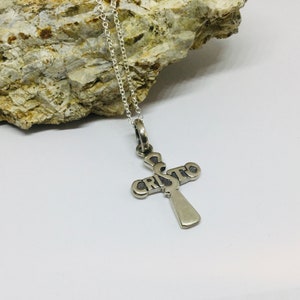 Sterling Silver Cross Pendant, Men’s Crosses, Silver Cross Jewelry
