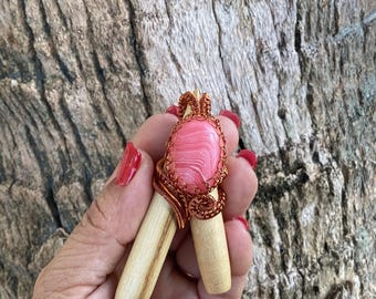 Unique kuripe Self Applicator, Palo Santo Kuripe, Shaman Ritual Ceremony kuripe, Shaman Pipe