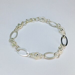 Silber PerlenArmband, SilberKette Armband, Silber Armbänder, Armband für Frauen, Geschenk für Sie