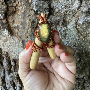 Unique kuripe Self Applicator, Palo Santo Kuripe, Shaman Ritual Ceremony kuripe, Shaman Pipe