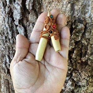 Unique kuripe Applicator, Palo Santo Kuripe, Shaman Ritual Ceremony kuripe, Shaman Pipe