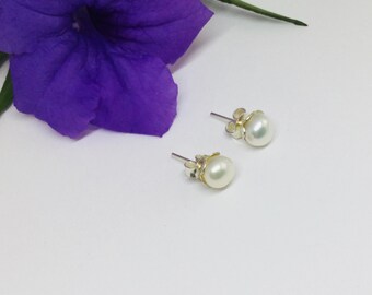 Acquista 2022 Nuovi Orecchini Bianchi Naturali D'acqua Dolce Perla A Forma Di Foglia Di Salice - Foto 3