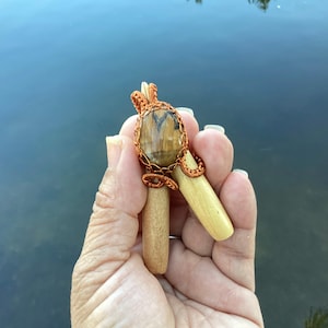 Handmade kuripe Self Applicator, Palo Santo Kuripe, Shaman Ritual Ceremony kuripe, Shaman Pipe