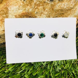 Inca Cross Earrings, Chakana Stud Earrings, Sterling Silver, Cross Earrings