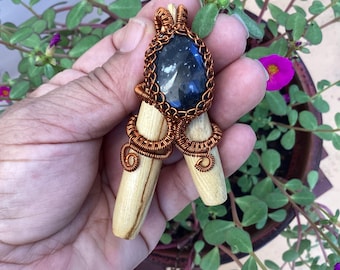 Shaman kuripe Self Applicator, Palo Santo Kuripe, Shamanic Ritual Ceremony kuripe, Shaman Pipe