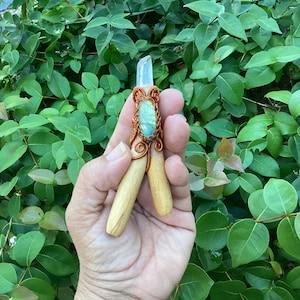 kuripe Self Applicator, Palo Santo Kuripe, Shaman Ritual Ceremony kuripe, Shaman Pipe