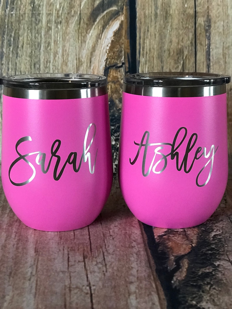 colored wine tumblers