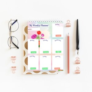 weekly planner | customizable planner | personalized notebook planner| digital planner | planner 2023 |weekly journal | notability planner