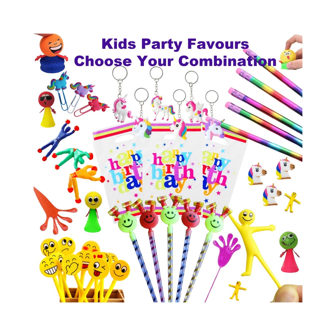 Kids Party Favours, Party Bag Fillers, Girls & Boys Birthday Party Favours Bulk, Loot Bags