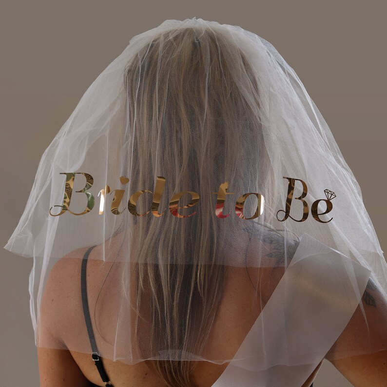 Rose Gold Bride to Be Veil & Tiara Hens Night Accessories Etsy Australia