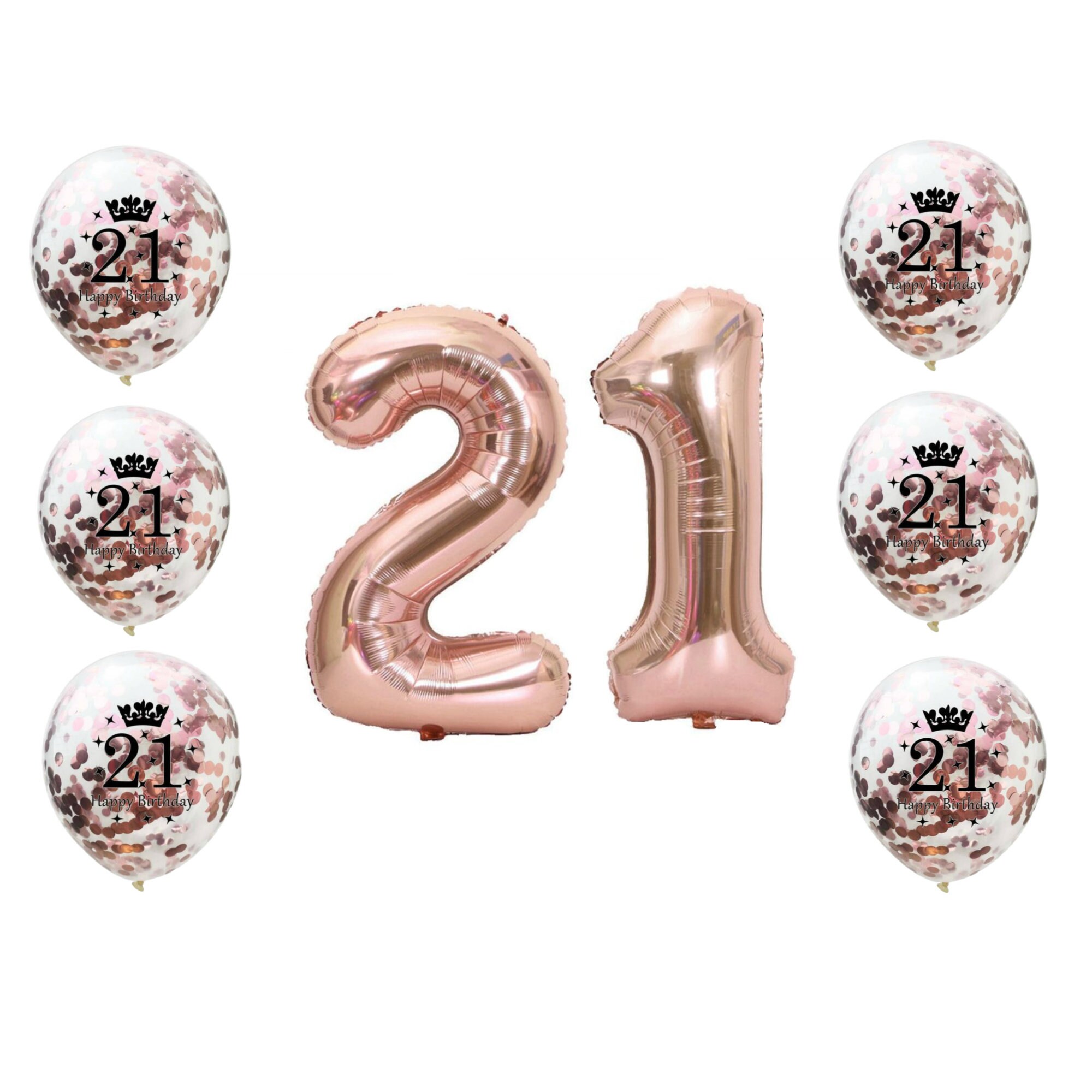 21st Birthday Decorations Rose Gold Twenty First Birthday - Etsy Australia