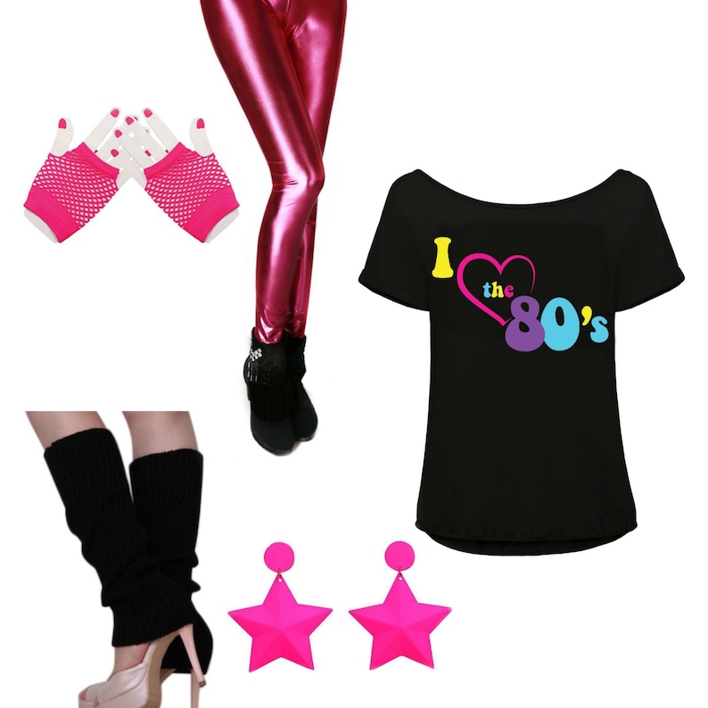 80s Fancy Dress Costume Ideas Womens I Love the 80s Top T Etsy