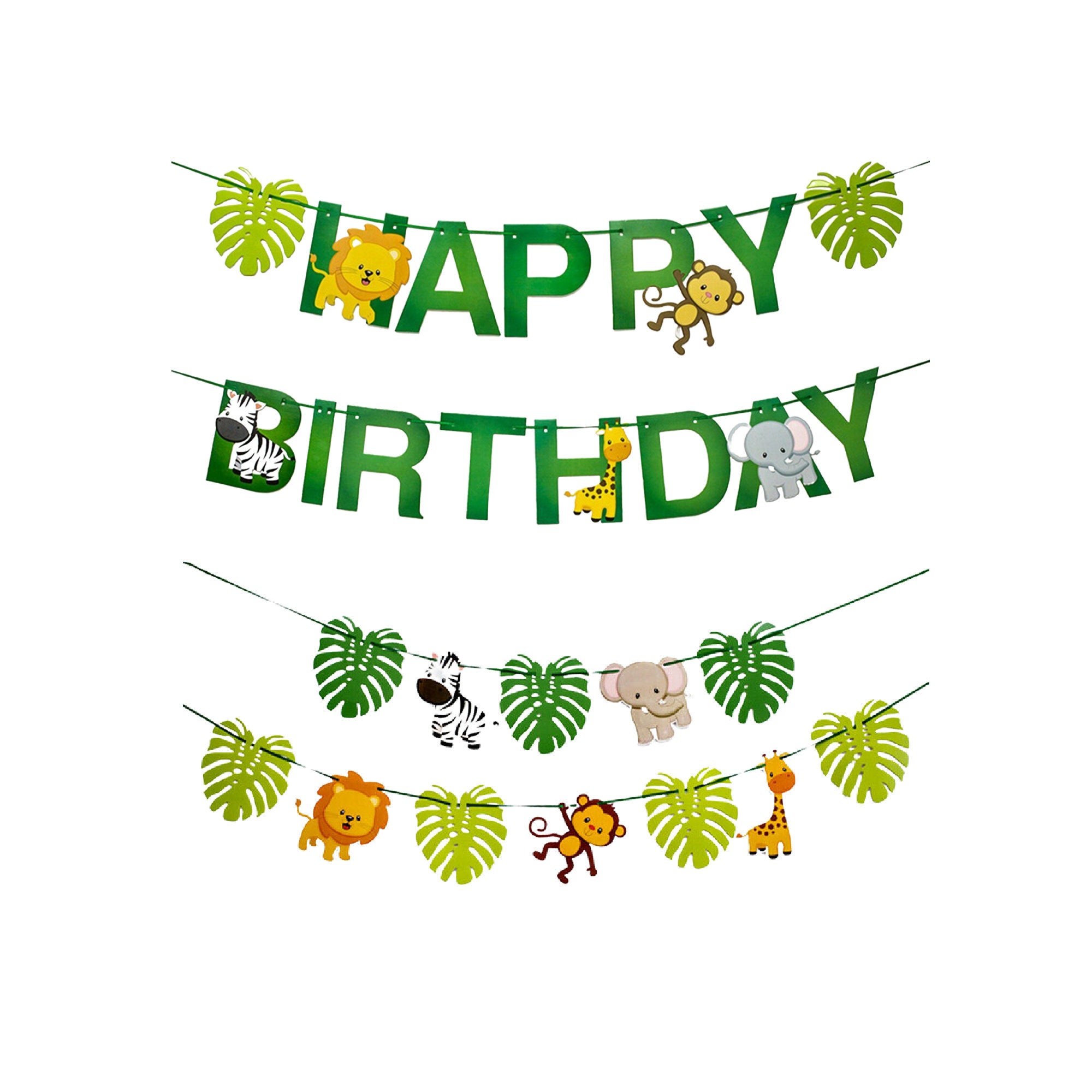 Jungle Party Decorations Jungle Cake Toppers Safari Party | Etsy