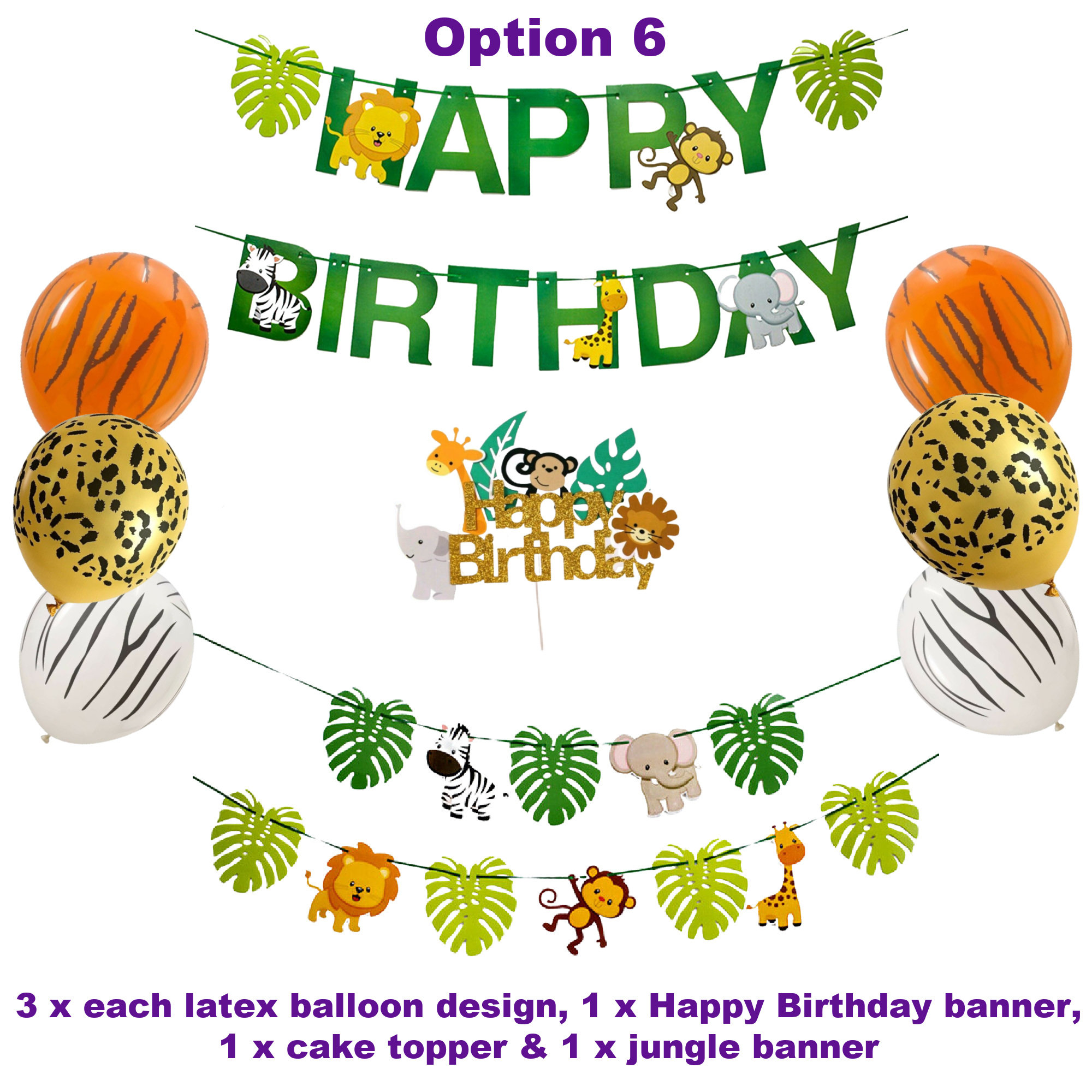 Jungle Party Decorations Jungle Cake Toppers Safari Party | Etsy