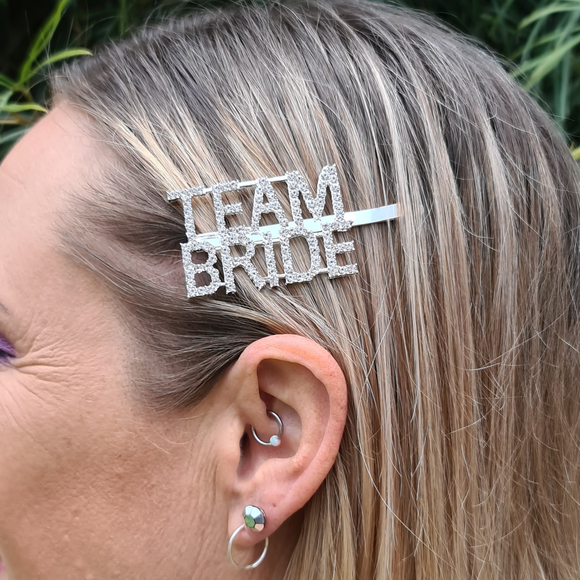 Bride Hair Accessories Team Bride Hair Pins Rhinestone Hair Etsy 日本
