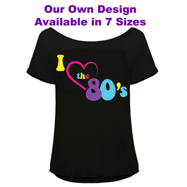 I Love the 80s T Shirt 80s Party Top Womens 1980s Costume Etsy