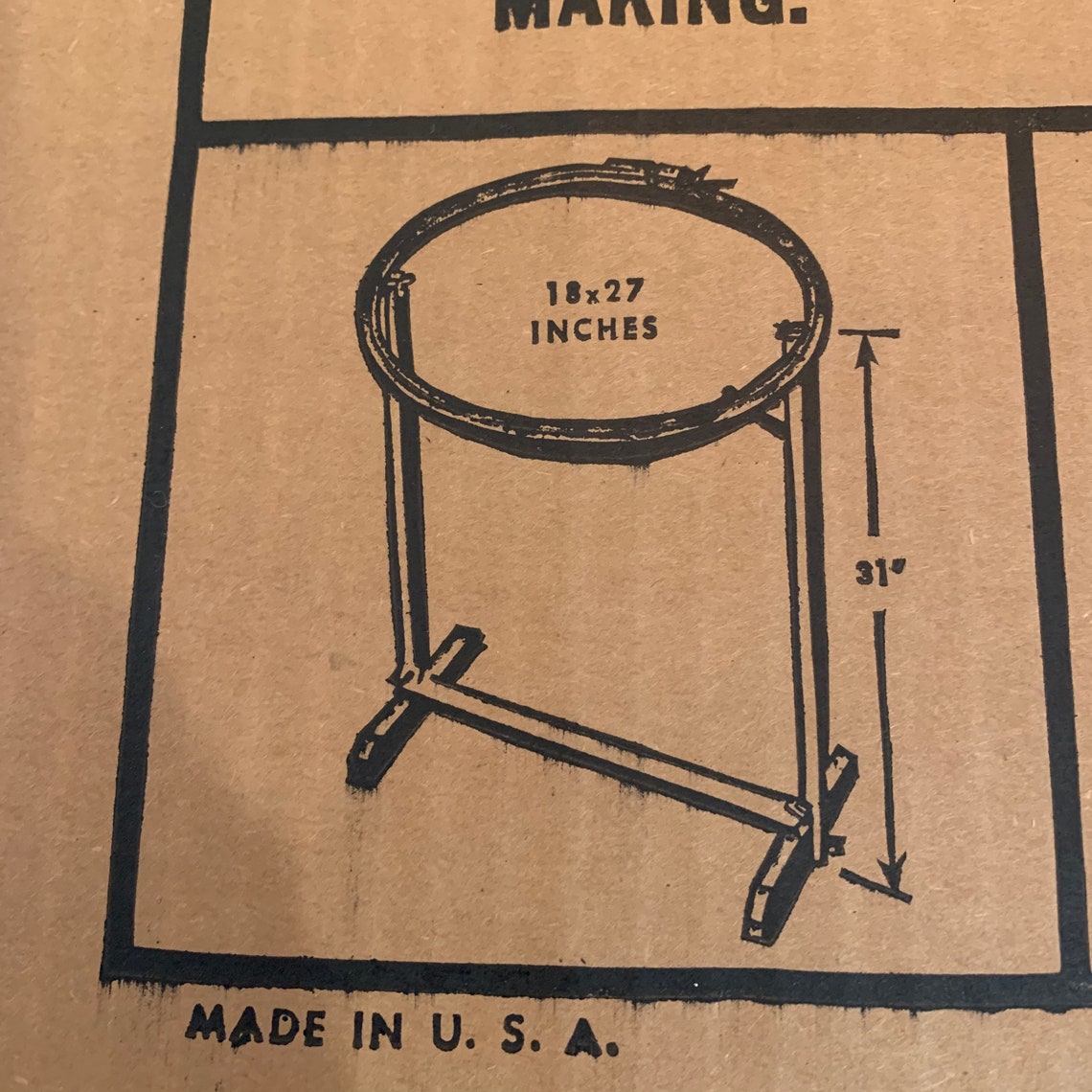 Gibbs Rug & Quilting frame with stand 18 x 27 adjustable Etsy