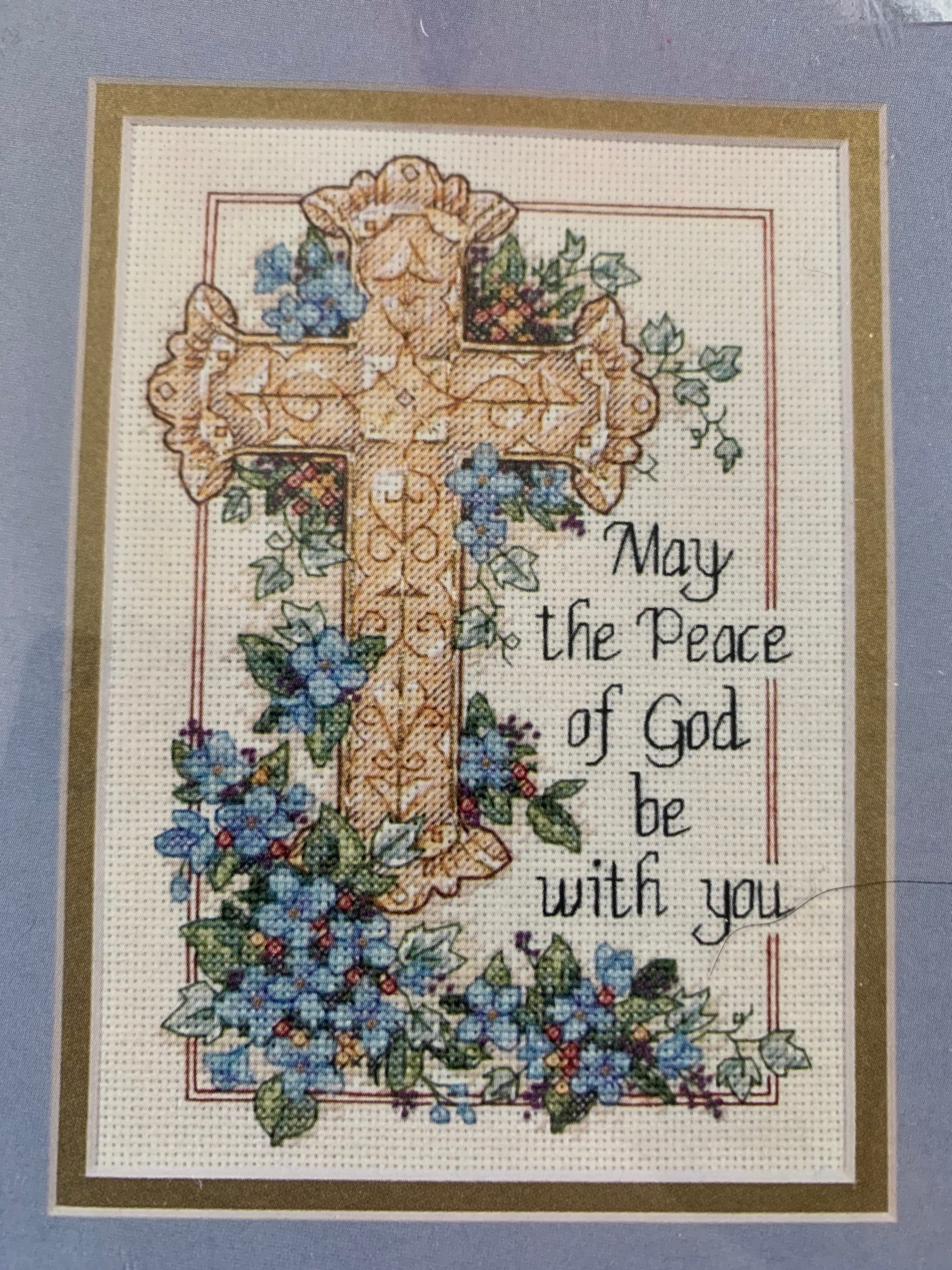 Counted Cross Stitch Kit NEW Peace of God spiritual Dimensions Etsy