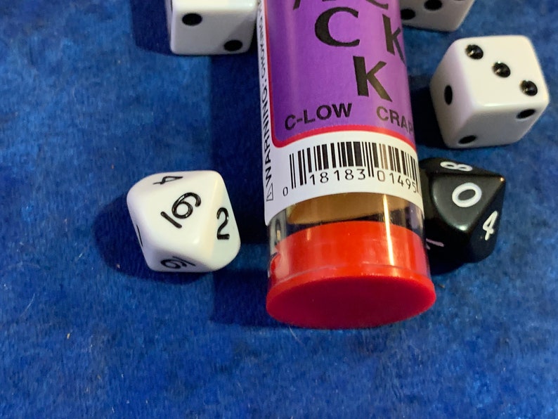 Blackjack Clow Craps Dice Games Instructions With 5 Dice Etsy