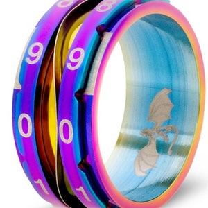 NEW Life Counter Ring Rainbow - Count Knitting Rows or  Track Health, Mana, Charges, Life, Karma