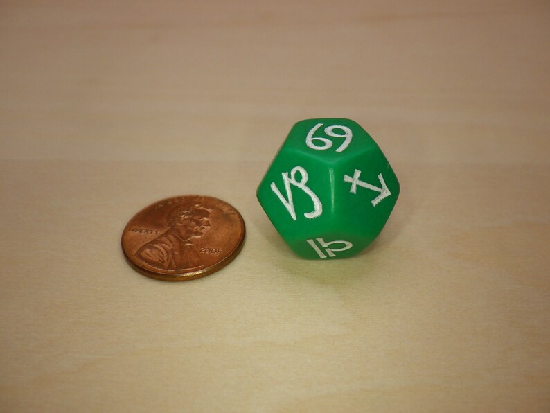 Zodiac Symbol Dice | 18mm D12 for RPG, D&D, and Astrology Tabletop Games bild 9