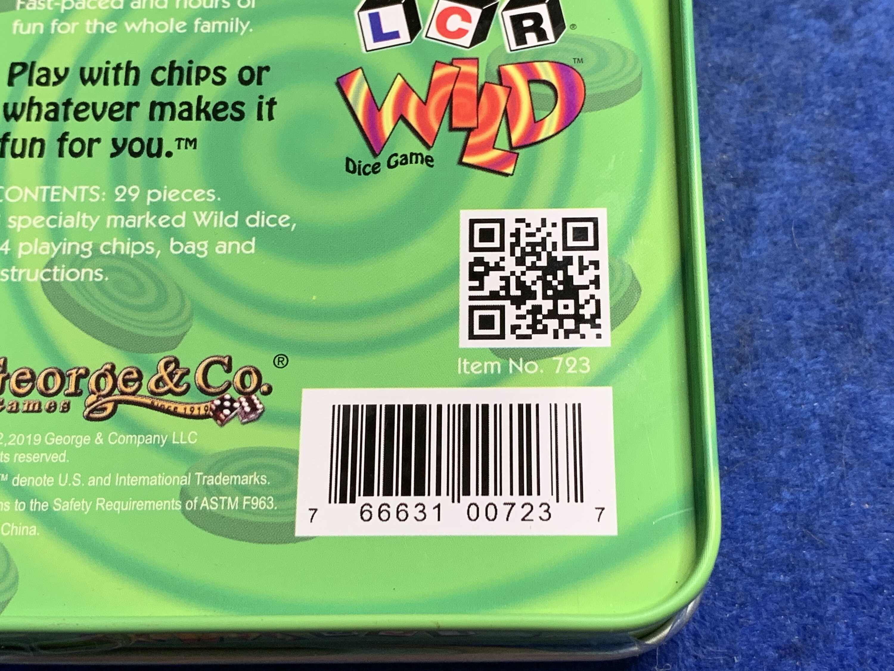 LCR Wild Green Tin Dice Game Instructions with 3 Dice 24 Etsy