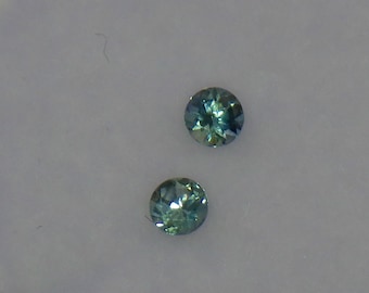 2.5mm Medium Blue Montana Sapphire Round Faceted Gemstone Loose American Mined Natural Stone Custom Jewelry Supply Genuine Precious Gem