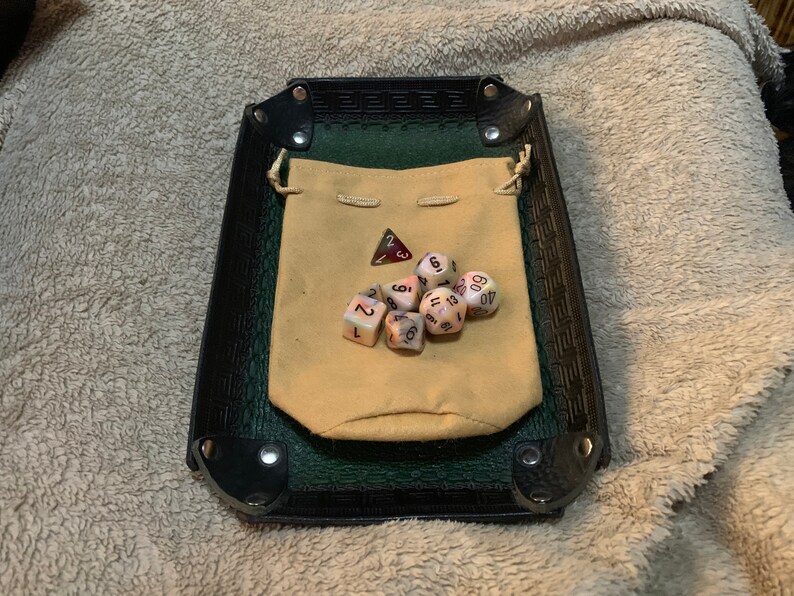 Leather Dice Jewelry Cosmetic Coin Tokens Bag Wallet image 2