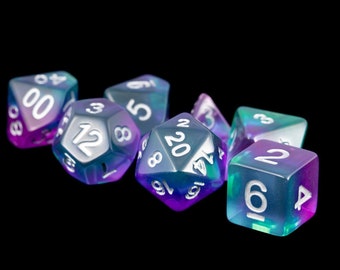 Resin Poly Dice Set: Gear Dice main image 0