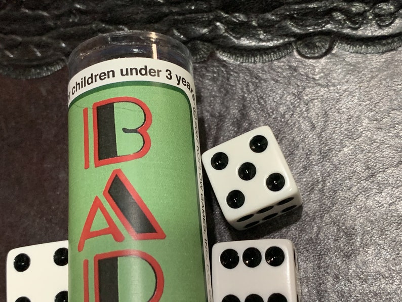 Bar Dice Game Instructions With 5 Dice Tabletop Gaming D6 Etsy