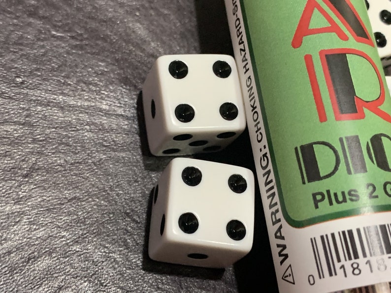 Bar Dice Game Instructions With 5 Dice Tabletop Gaming D6 Etsy