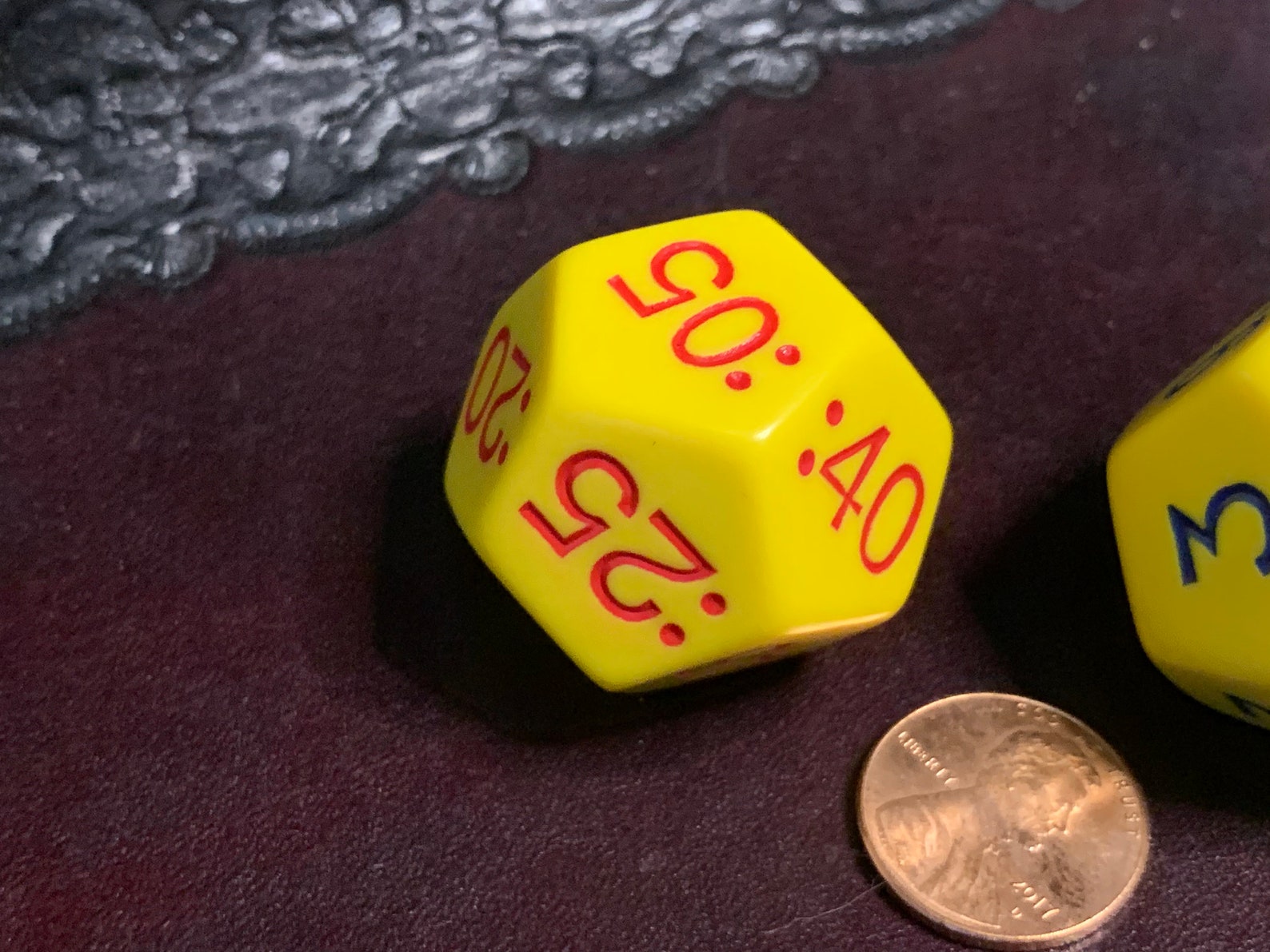 Large Time Dice Hours Minutes Learn Teach Manipulate RPG Tool Tabletop