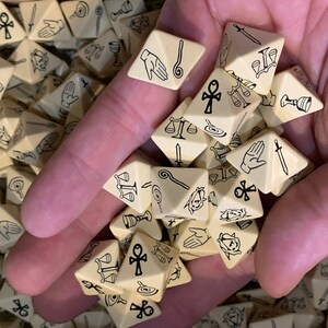 Virtue D8 Custom Symbol Die | Eight Sided Polyhedral RPG Dice | Ultima Garriott / Free Print and Play Game Available image 3