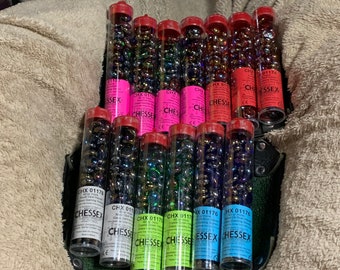 Iridized Glass Gaming Counters / MTG Life Tracker / TTRPG Spell Slot Markers / Iridescent D&D Health Tokens / Board Game Gems / Shiny Blue
