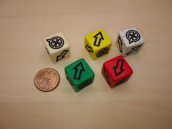 Scatter Die 16mm D6 | Directional Arrow Dice | Wargaming Blast Marker | Tabletop RPG Utility / Randomizer | Warhammer 40k AoS Accessory Tool