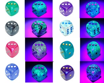 Jumbo 30mm Glow-in-the-Dark D6 Dice | Extra Large Borealis Luminary Counter for RPG, D&D, and MTG