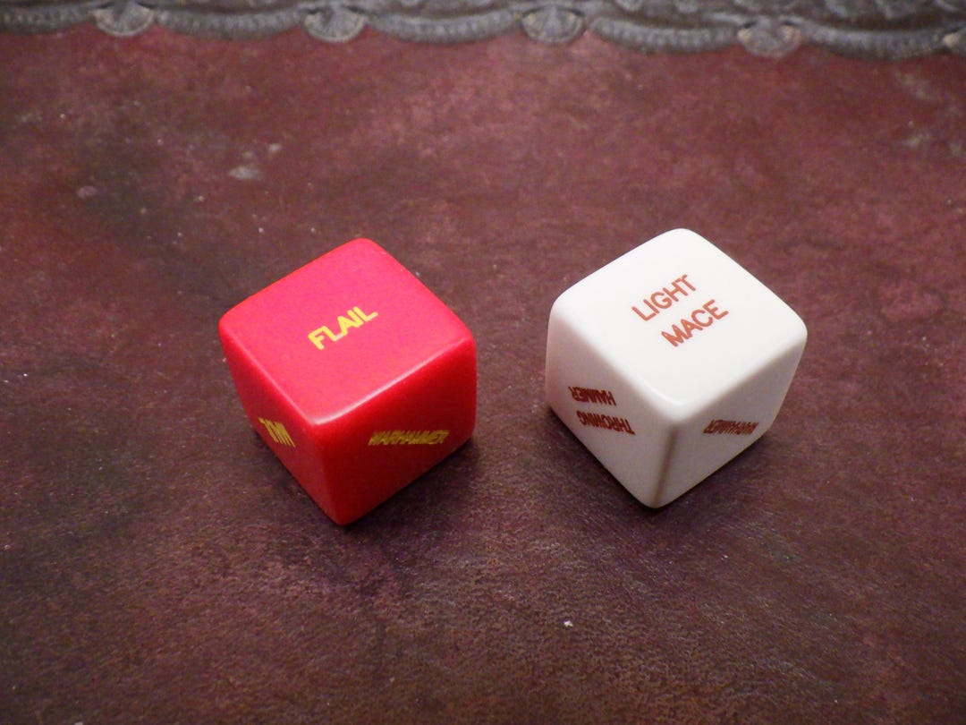 Weapon Hammer Options Custom D6 Dice - 16mm RPG Random Decision Maker ...