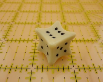 18mm Bone Die D6 Six Sided Dice RPG Tabletop Gaming - EACH - RPG Tool Tabletop Roleplay Games Supply Card Board Random Tokens Counters