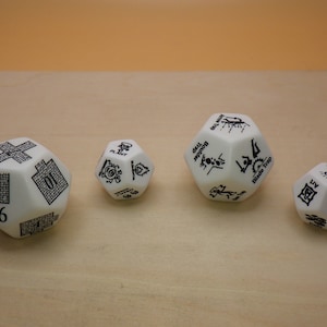 World Building Die - Choose Between 4 types - Tabletop Craft Supply Roleplay Dice Tokes Markers Counting Counters Random Roll Decisions Make