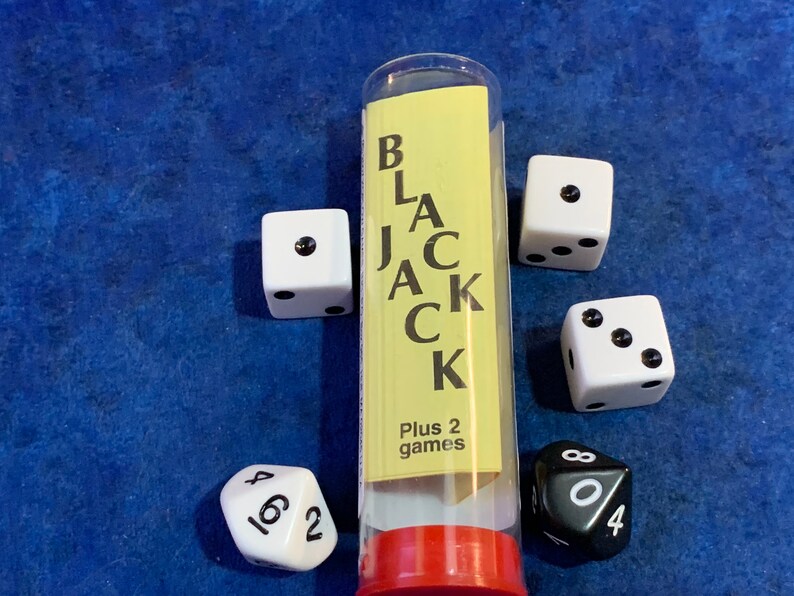 Blackjack Clow Craps Dice Games Instructions With 5 Dice Etsy