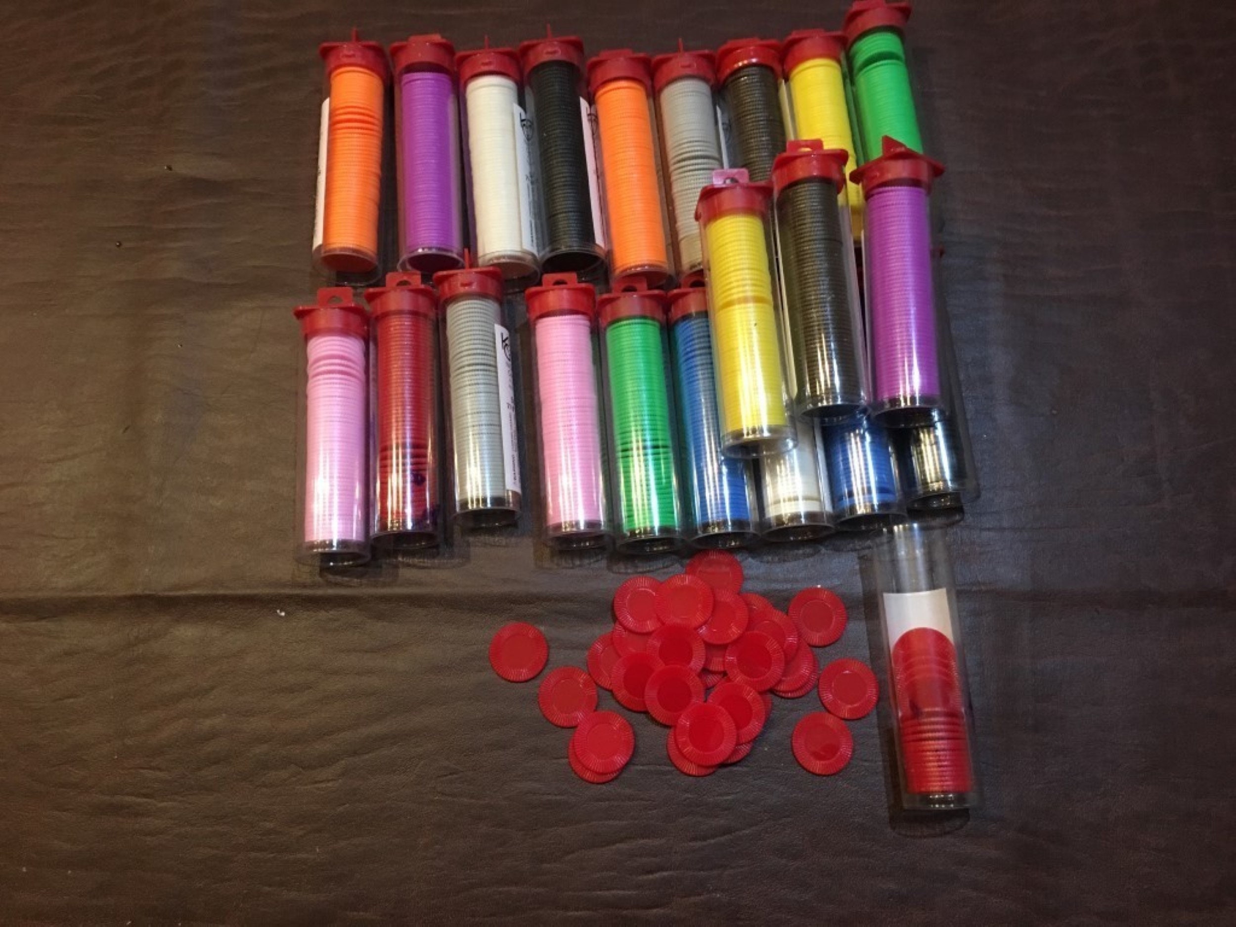 22MM Mini Poker Chips 50/Tube Gaming Tabletop RPG Bingo Etsy