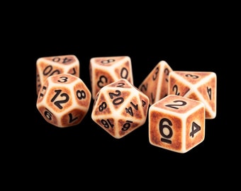 Resin Poly Dice Set: Gear Dice main image 1
