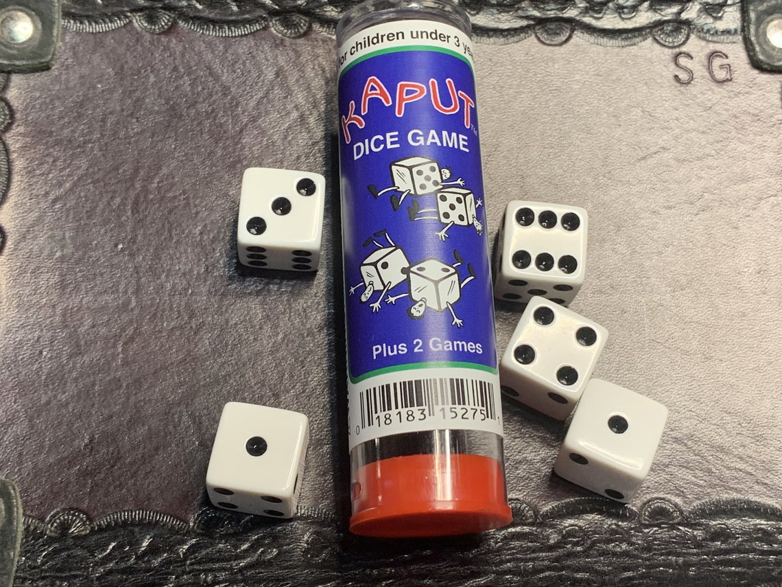 Kaput Dice Game Instructions with 5 Dice Tabletop Gaming D6 Etsy